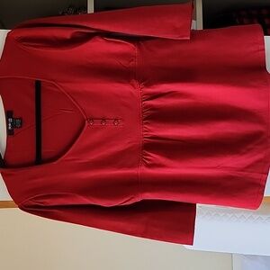 Style & Co. Brick Red Knit Top